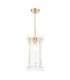 Loire Ceiling Pendant Natural Brass and Glass-1
