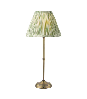Dahl Rechargeable Table Lamp Matt Antique Brass With Shade LED-1