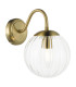 Jocelyn Wall Light Natural Brass and Glass-1