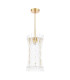 Loire Ceiling Pendant Natural Brass and Glass-7