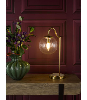 Jocelyn Table Lamp Natural Brass and Glass-2