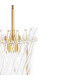 Loire Ceiling Pendant Natural Brass and Glass-8