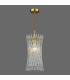 Loire Ceiling Pendant Natural Brass and Glass-10