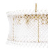 Loire 6 Light Ceiling Pendant Natural Brass and Glass-7