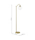 Jocelyn Floor Lamp Natural Brass and Glass-6