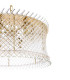 Loire 6 Light Ceiling Pendant Natural Brass and Glass-8