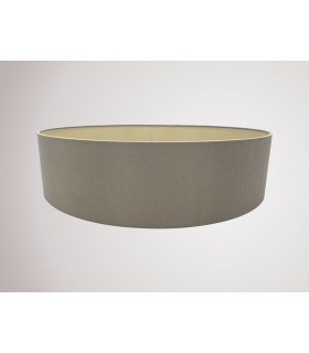 Round Cylinder, 600 x 150mm Dual Faux Silk Fabric Shade, Taupe, Halo Gold - 2