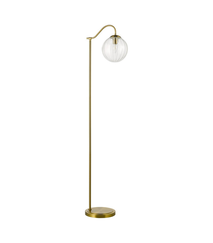 Jocelyn Floor Lamp Natural Brass and Glass-7