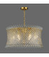 Loire 6 Light Ceiling Pendant Natural Brass and Glass-9