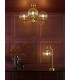Jocelyn 3 Light Semi-Flush Natural Brass and Glass-4