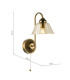 Erika Wall Light Antique Bronze and Amber Glass-6
