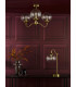Jocelyn 3 Light Semi-Flush Natural Brass and Glass-5