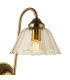 Erika Wall Light Antique Bronze and Amber Glass-9