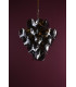 Genoa 8 Light Ceiling Pendant Natural Brass and Smoked Glass-3