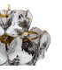 Genoa 8 Light Ceiling Pendant Natural Brass and Smoked Glass-6