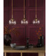Jocelyn 3 Light Bar Ceiling Pendant Natural Brass and Glass-3