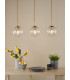 Jocelyn 3 Light Bar Ceiling Pendant Natural Brass and Glass-4