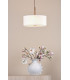 Isla 3 Light Ceiling Pendant Antique Bronze and Ivory Shade 40cm-2