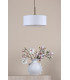 Isla 3 Light Ceiling Pendant Antique Bronze and Ivory Shade 40cm-3