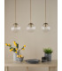 Jocelyn 3 Light Bar Ceiling Pendant Natural Brass and Glass-5
