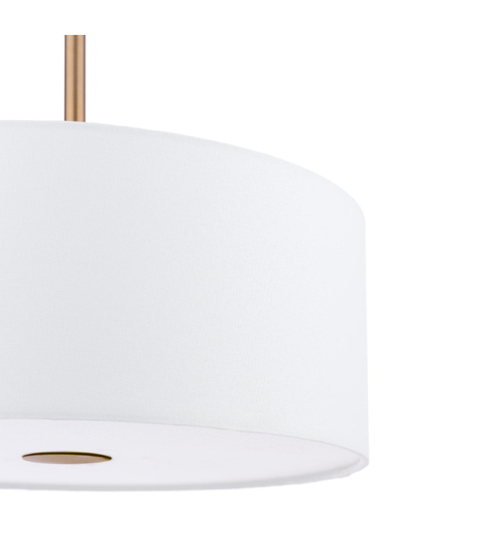 Isla 3 Light Ceiling Pendant Antique Bronze and Ivory Shade 40cm-6