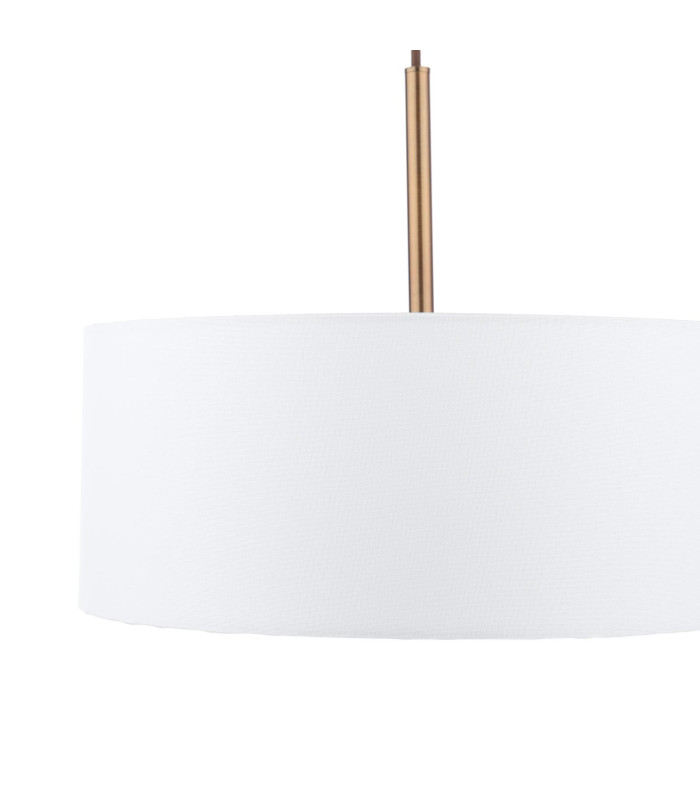Isla 3 Light Ceiling Pendant Antique Bronze and Ivory Shade 40cm-7