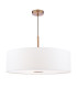 Isla 3 Light Ceiling Pendant Antique Bronze and Ivory Shade 60cm-1