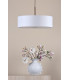 Isla 3 Light Ceiling Pendant Antique Bronze and Ivory Shade 60cm-3