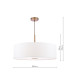 Isla 3 Light Ceiling Pendant Antique Bronze and Ivory Shade 60cm-4