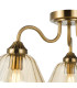 Erika 3 Light Semi-Flush Antique Bronze and Amber Glass-9