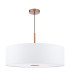 Isla 3 Light Ceiling Pendant Antique Bronze and Ivory Shade 60cm-5