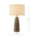 Kaulana Table Lamp Brown Ceramic With Shade-4