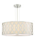 Locryn 4 Light Ceiling Pendant Polished Chrome and Ivory-1