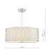Locryn 4 Light Ceiling Pendant Polished Chrome and Ivory-4