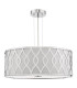 Locryn 4 Light Ceiling Pendant Polished Chrome and Ivory-5