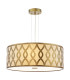 Locryn 4 Light Ceiling Pendant Brushed Bronze and Taupe-1