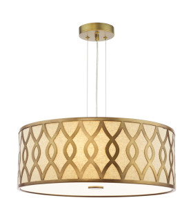 Locryn 4 Light Ceiling Pendant Brushed Bronze and Taupe-1