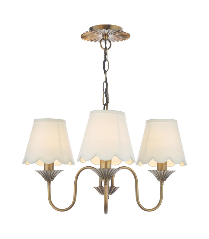 Lydian 3 Light Ceiling Pendant Antique Bronze Fitting Only-9