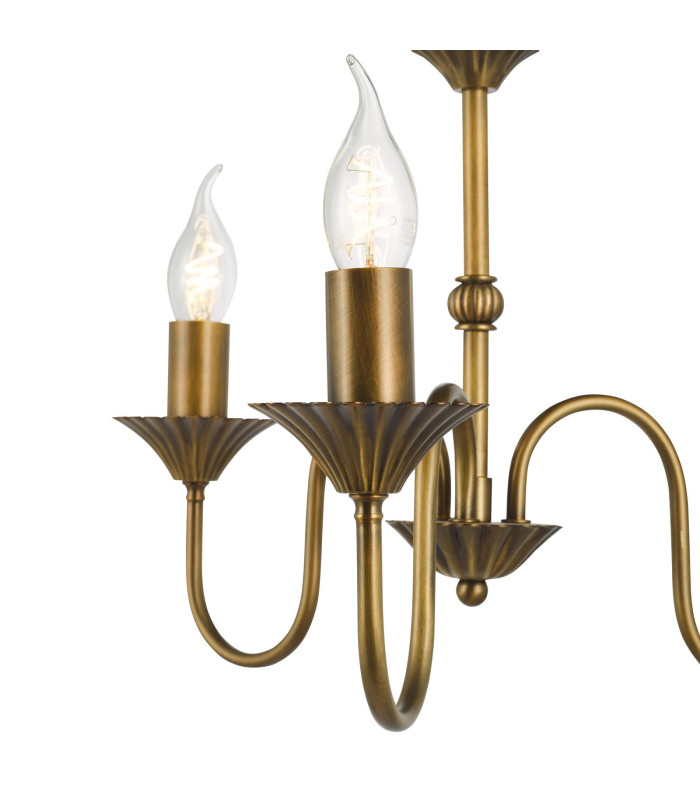 Lydian 3 Light Ceiling Pendant Antique Bronze Fitting Only-10
