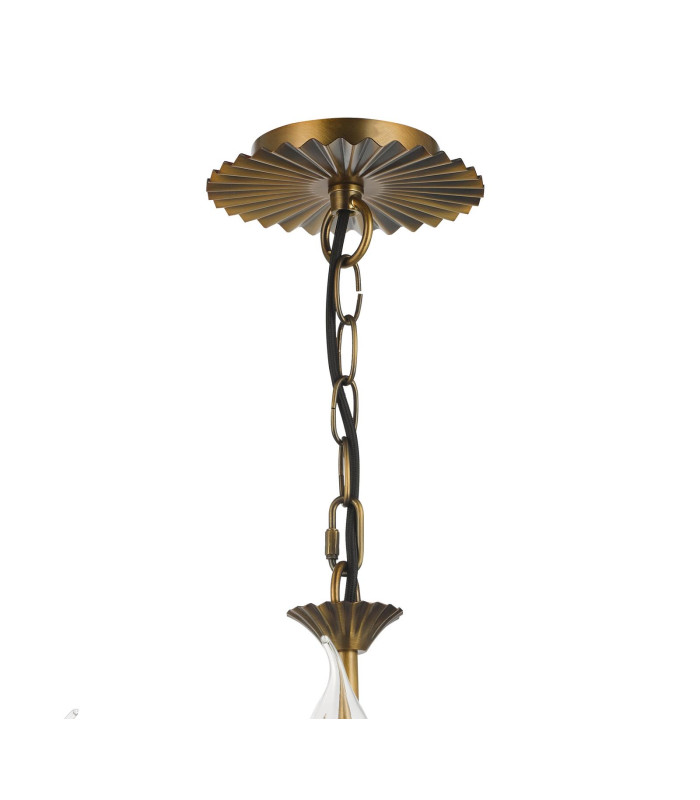 Lydian 3 Light Ceiling Pendant Antique Bronze Fitting Only-11