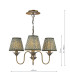 Lydian 3 Light Ceiling Pendant Antique Bronze With Shade-2