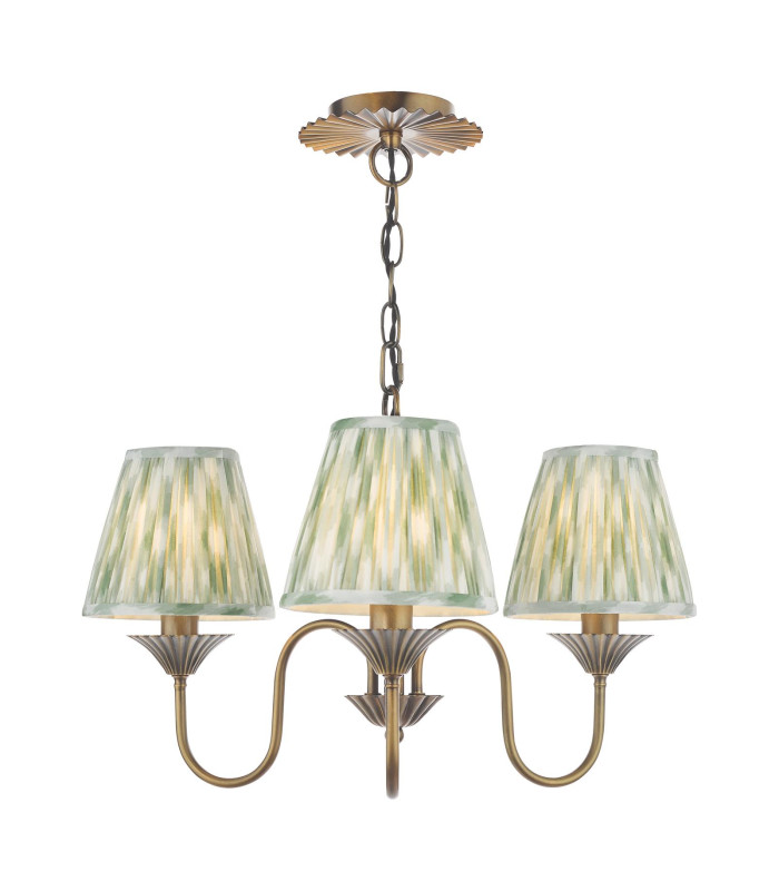 Lydian 3 Light Ceiling Pendant Antique Bronze With Shade-1