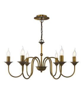 Lydian 6 Light Ceiling Pendant Antique Bronze Fitting Only-1