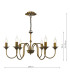 Lydian 6 Light Ceiling Pendant Antique Bronze Fitting Only-6