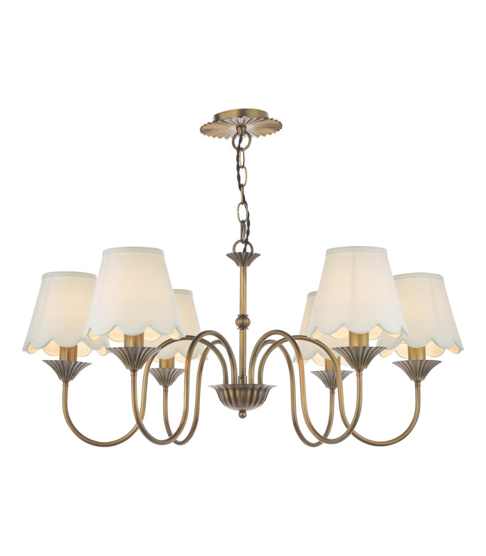 Lydian 6 Light Ceiling Pendant Antique Bronze Fitting Only-9