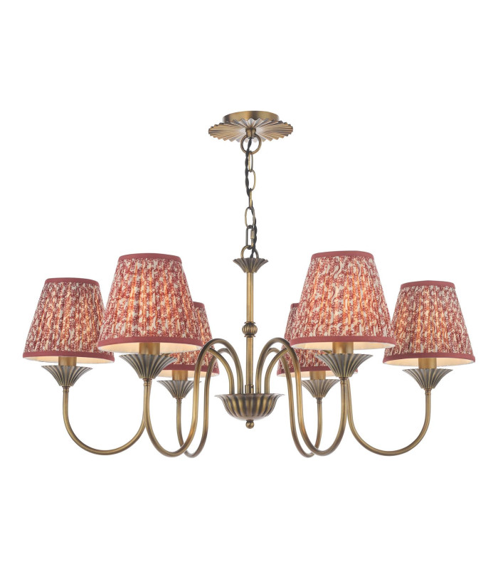 Lydian 6 Light Ceiling Pendant Antique Bronze Fitting Only-13