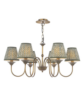 Lydian 6 Light Ceiling Pendant Antique Bronze With Shade-1