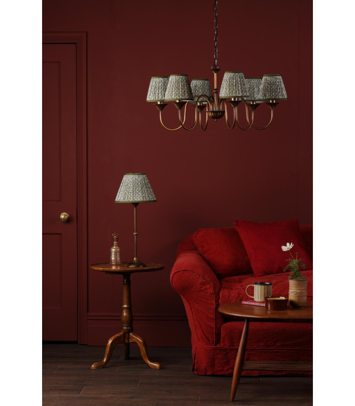 Lydian 6 Light Ceiling Pendant Antique Bronze With Shade-3