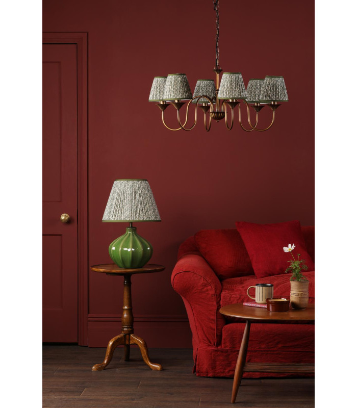 Lydian 6 Light Ceiling Pendant Antique Bronze With Shade-5