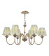 Lydian 6 Light Ceiling Pendant Antique Bronze With Shade-1